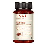 Харитаки (Haritaki)  - тонизирует пищеварительную систему / 60 табл., Jiva Ayurvedic Pharmacy